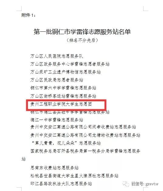 第一批铜仁市学雷锋志愿服务站、示范站，华体会官网华体会官网首页大学生志愿团志愿服务组织上榜！(图5)